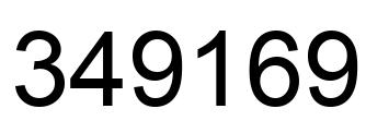 Número 349169 imagen negro