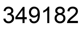 Número 349182 imagen negro