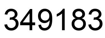 Número 349183 imagen negro