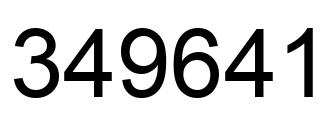 Número 349641 imagen negro