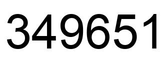 Número 349651 imagen negro