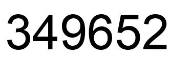 Número 349652 imagen negro