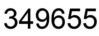 Número 349655 imagen negro