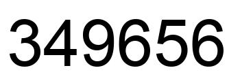 Número 349656 imagen negro