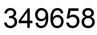 Número 349658 imagen negro