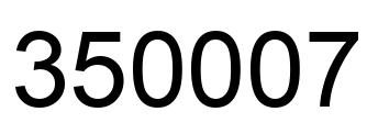 Número 350007 imagen negro