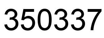 Número 350337 imagen negro