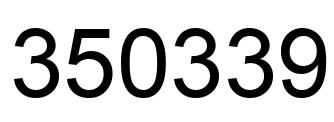 Número 350339 imagen negro