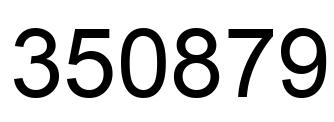Número 350879 imagen negro