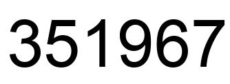 Número 351967 imagen negro