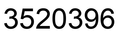 Número 3520396 imagen negro