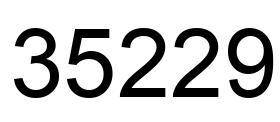Número 35229 imagen negro