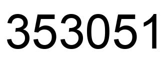Número 353051 imagen negro