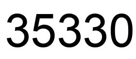 Número 35330 imagen negro