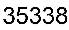 Número 35338 imagen negro