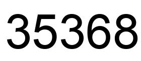 Número 35368 imagen negro