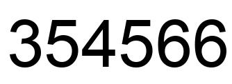 Número 354566 imagen negro