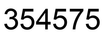 Número 354575 imagen negro