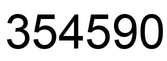 Número 354590 imagen negro