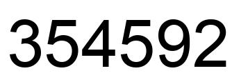 Número 354592 imagen negro