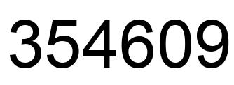 Número 354609 imagen negro