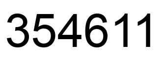 Número 354611 imagen negro