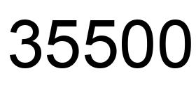 Number 35500 black image