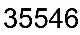 Number 35546 black image