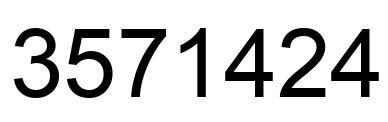 Número 3571424 imagen negro