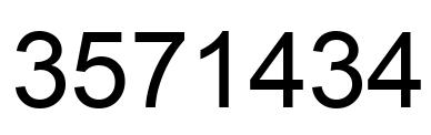 Número 3571434 imagen negro