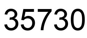 Número 35730 imagen negro