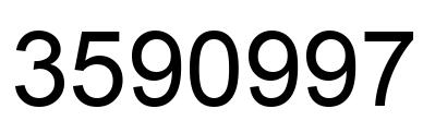 Número 3590997 imagen negro