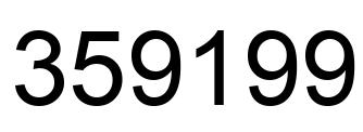 Número 359199 imagen negro