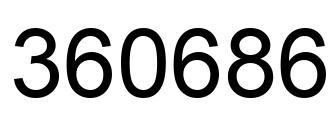 Número 360686 imagen negro