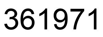 Número 361971 imagen negro