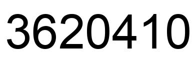 Número 3620410 imagen negro