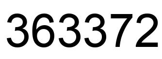 Number 363372 black image