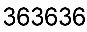 Número 363636 imagen negro
