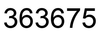 Número 363675 imagen negro
