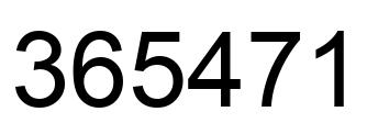 Número 365471 imagen negro