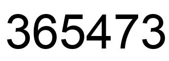 Número 365473 imagen negro