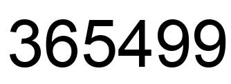 Número 365499 imagen negro