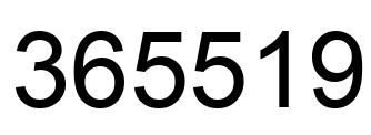 Número 365519 imagen negro