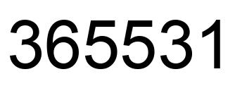 Número 365531 imagen negro