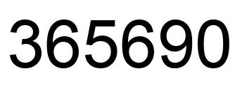 Número 365690 imagen negro