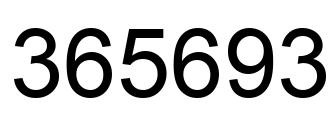 Número 365693 imagen negro