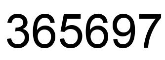 Número 365697 imagen negro