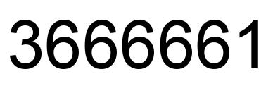 Número 3666661 imagen negro