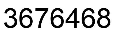 Número 3676468 imagen negro