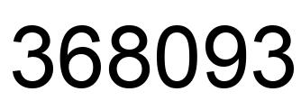 Número 368093 imagen negro